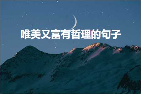 沈阳网站建设推广 唯美又富有哲理的句子（文案930条）